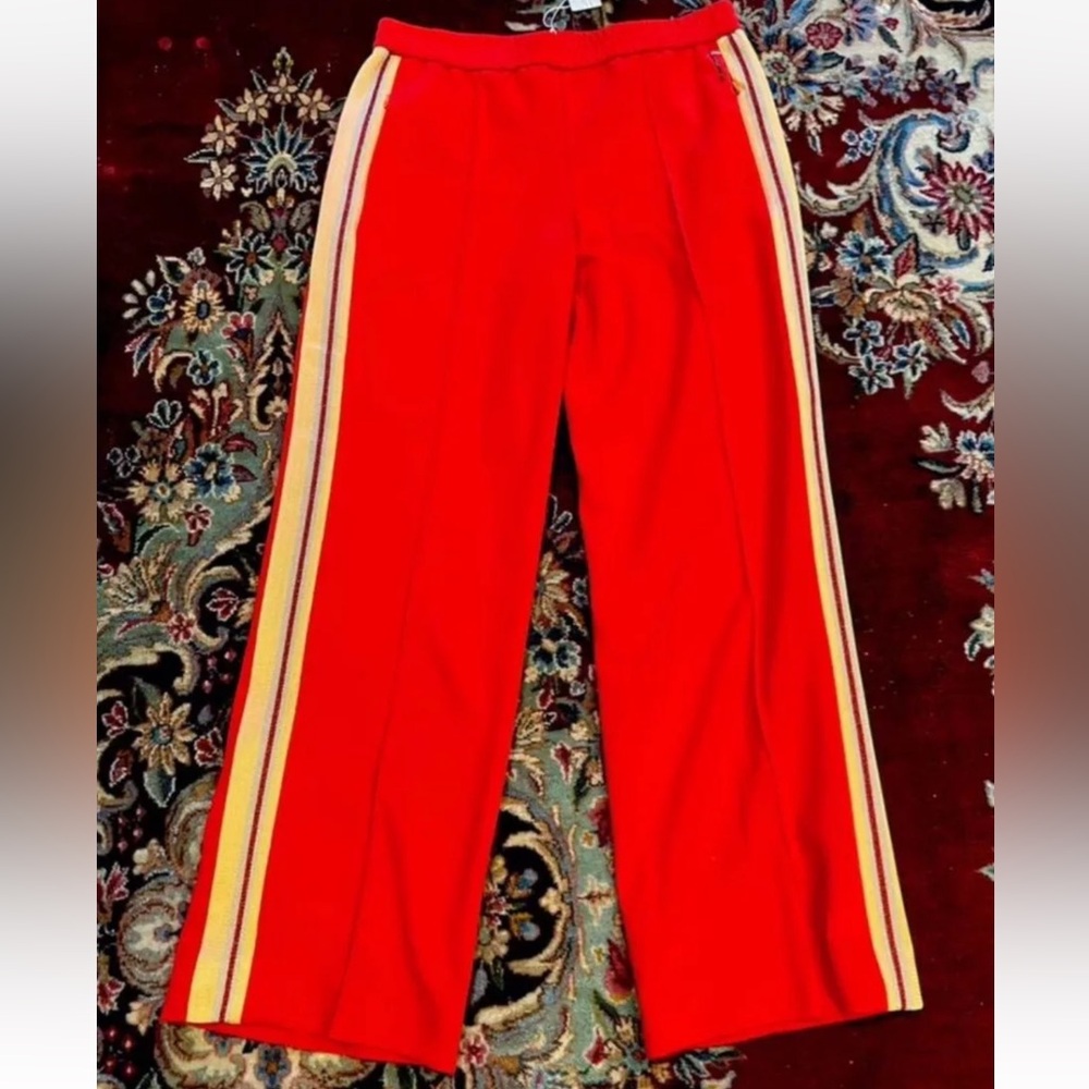 escada women's clothing Sports pants Size 40 Swarovski Elements Red , Pockets